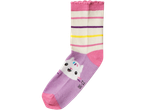 Gabbys Dollhouse vaikiška kojinė su dryžiais ir katės motyvu