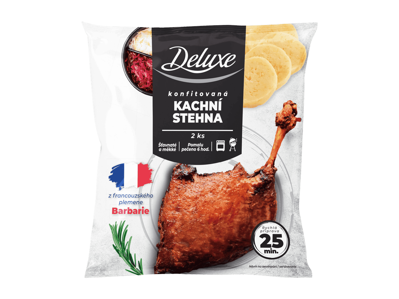Deluxe Konfitovaná kachní stehna, 2 ks