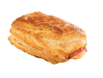 Pastel salgado com recheio de carne.