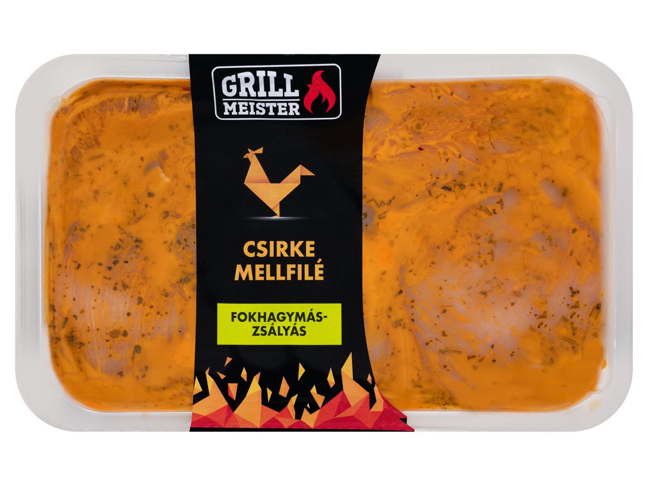 Grill Meister fokhagymás-zsályás csirkemellfilé.