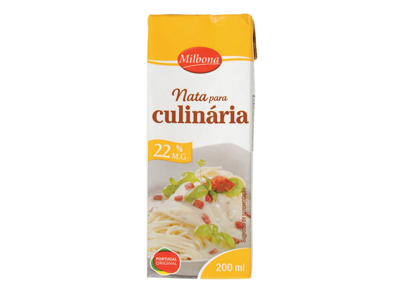 Nata para culinária Milbona, 200 ml.