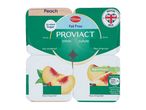 Milbona Proviact peach yogurt, no added sugar, fat free.