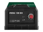 Parkside PIFDS 120 B2 welding machine close-up showing control panel.