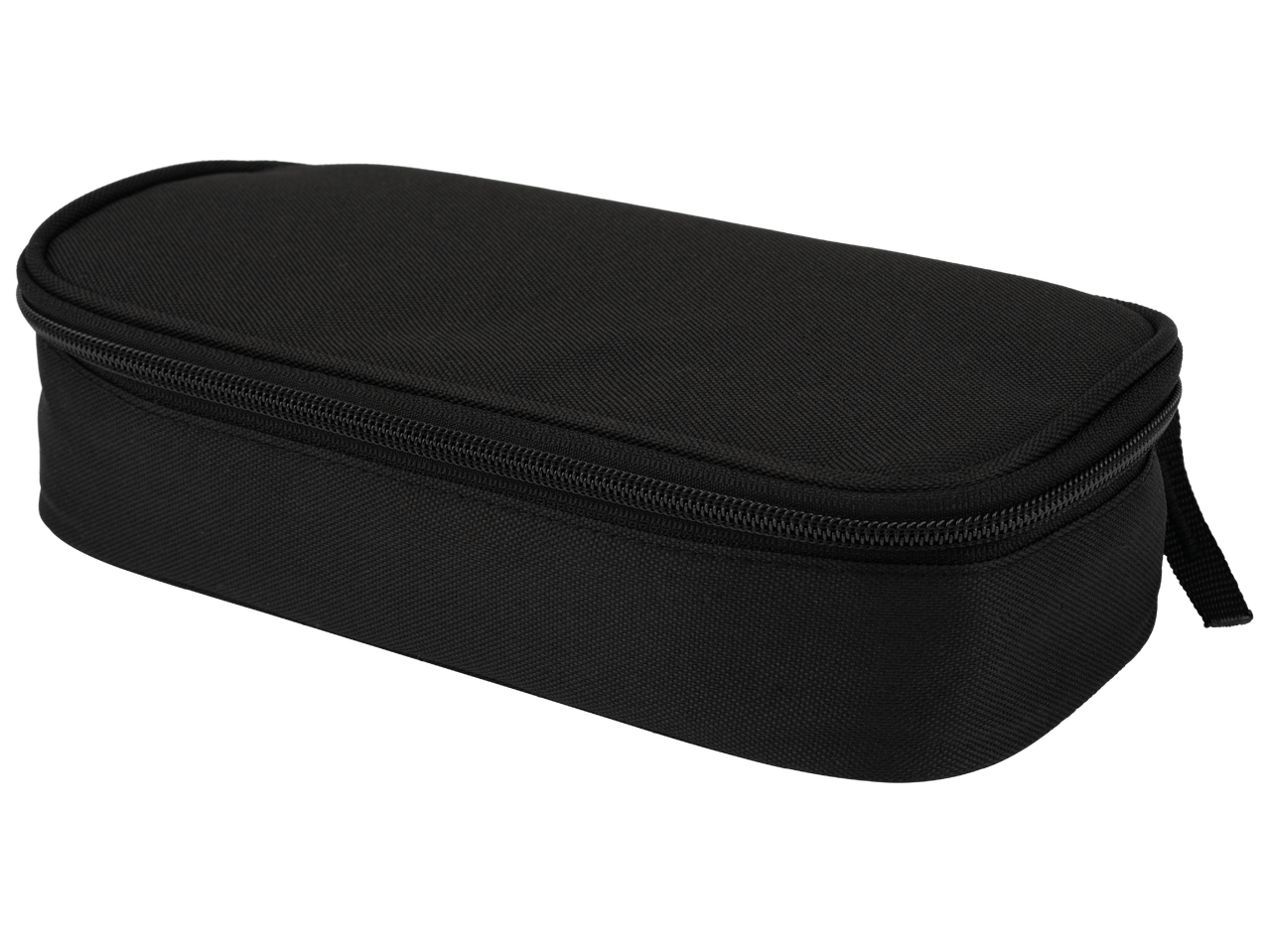 Черен текстилен калъф с цип