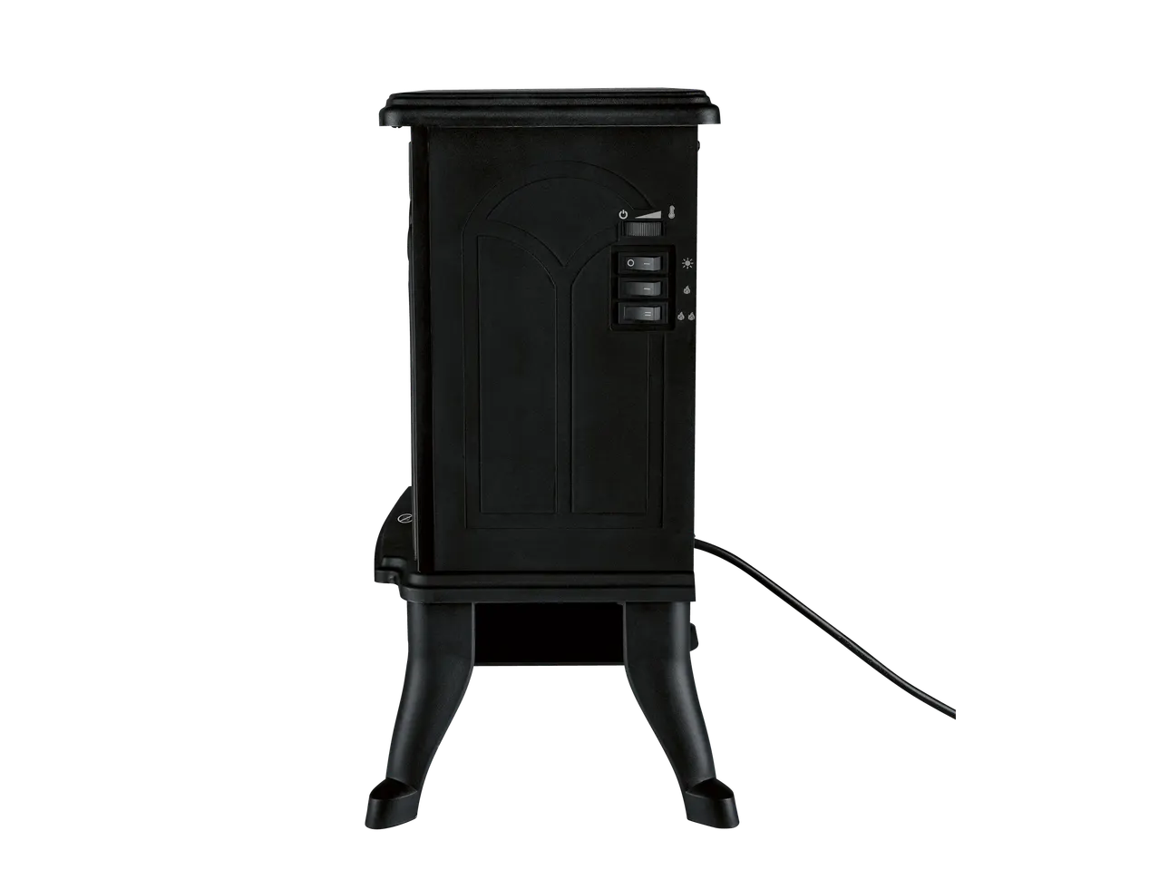 SILVERCREST® 1500W Electric Stove, side view showing controls and power cord