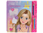 Livre d'activités Nail Art avec autocollants, crayons de couleur et motifs de mains.