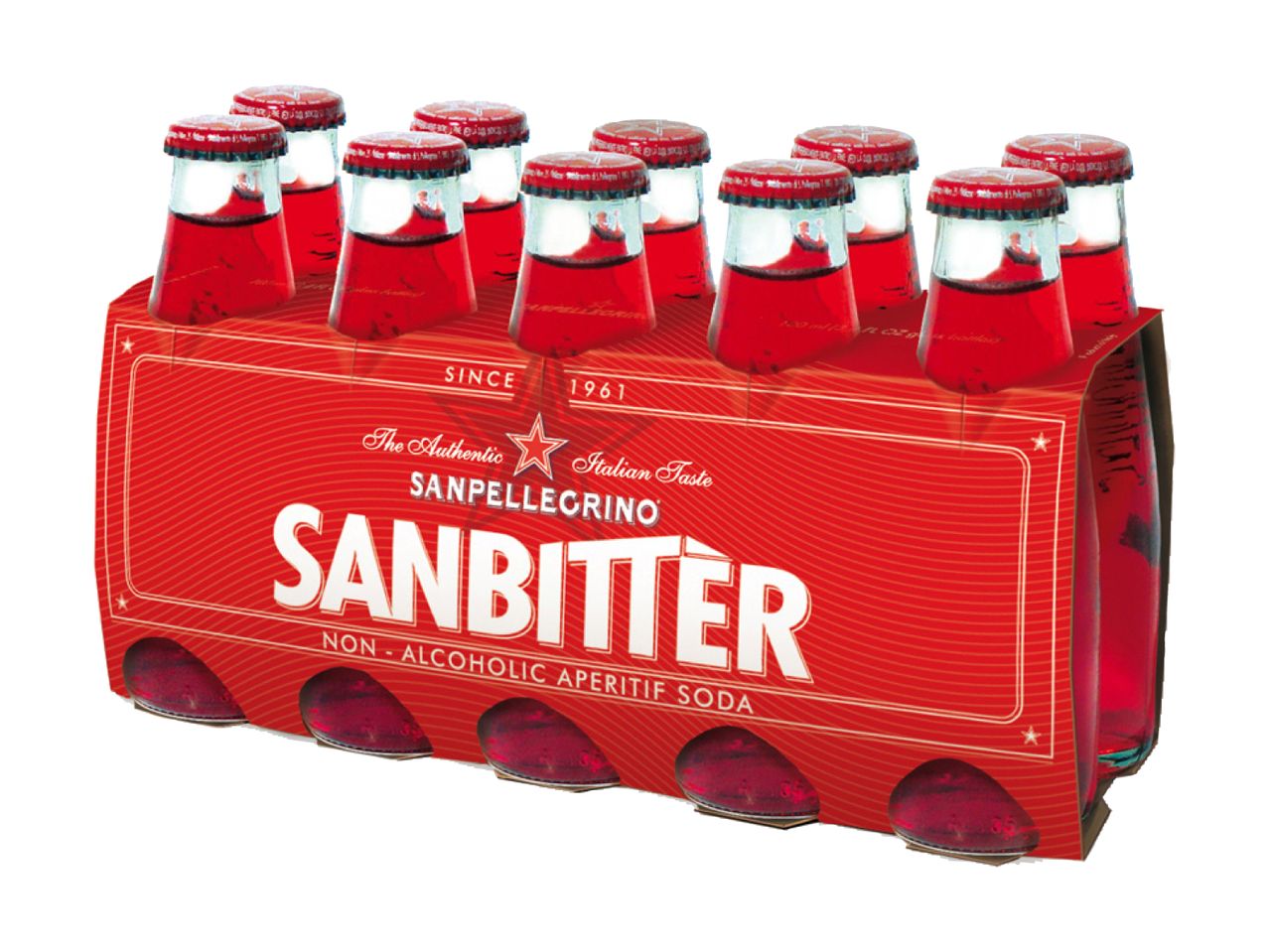 10er Pack Sanbitter, alkoholfreies Aperitif-Getränk von Sanpellegrino.