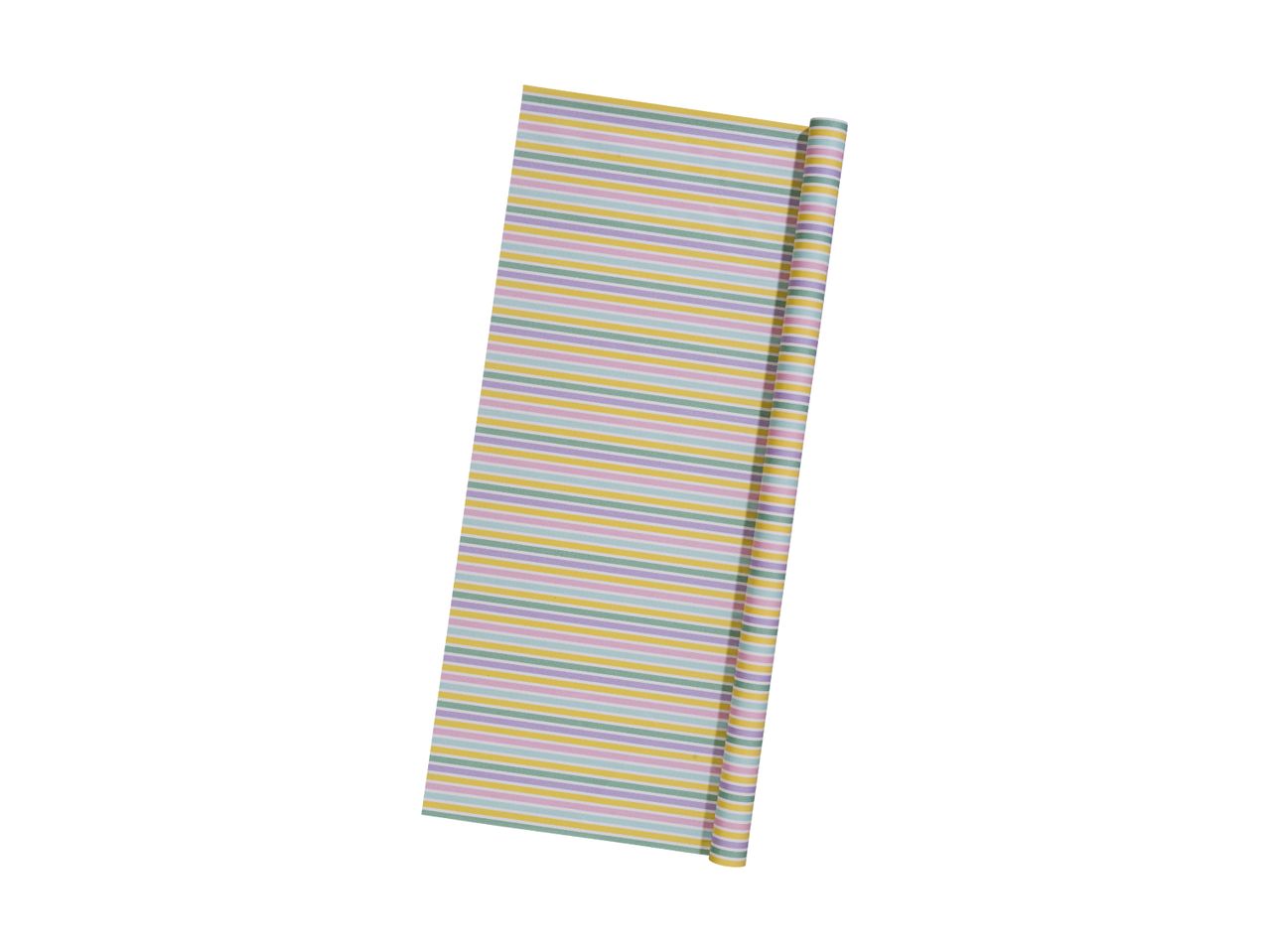 En beige metal tagplade med lodrette ribber.