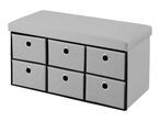 Livarno Home Grey Storage Ottoman
