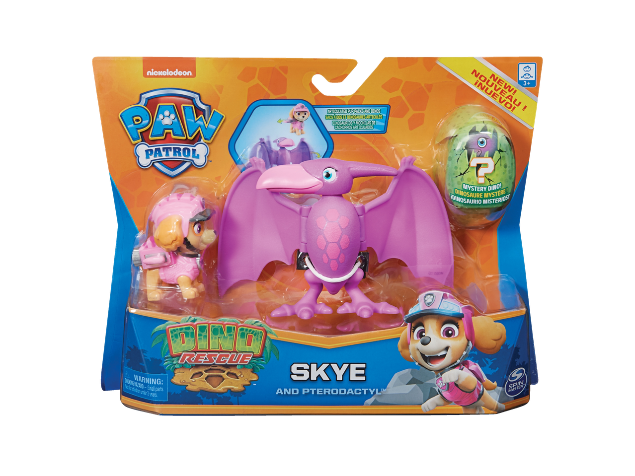 Skye e seu Pterodáctilo da Patrulha Pata, Dino Resgate! Inclui dinossauro misterioso.