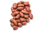 Een hoop rode kriel aardappelen.