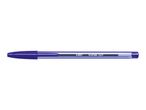 A BIC Cristal Soft ballpoint pen in purple.