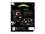 Scratch art kit for ages 7+ featuring fairies, with 12 scratch sheets and a scratch pen.