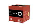 Caixa de cápsulas de café Delta Q Qalidus, embalagem de 60 unidades.