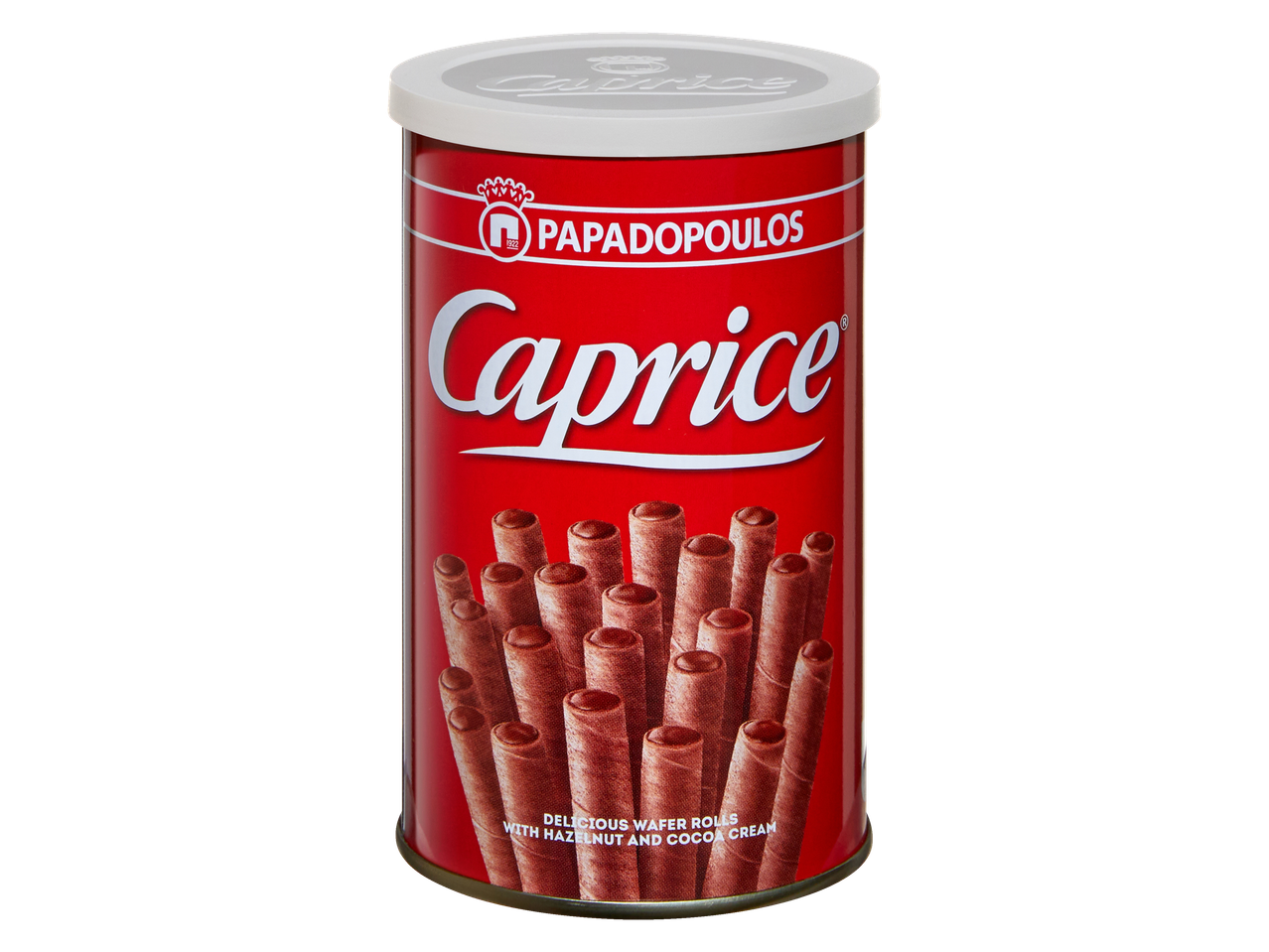 Papadopoulos Caprice: gaufrettes au chocolat en boîte.