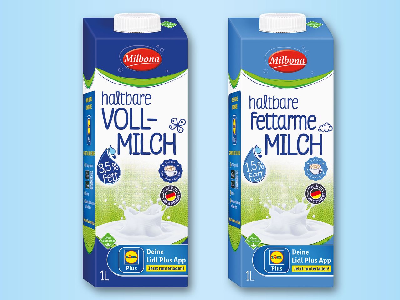 Gehe zu Vollbildansicht: Milbona haltbare Milch - Bild 1