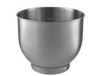 Taça misturadora de aço inoxidável com linha de enchimento 'MAX' e um indicador triangular.