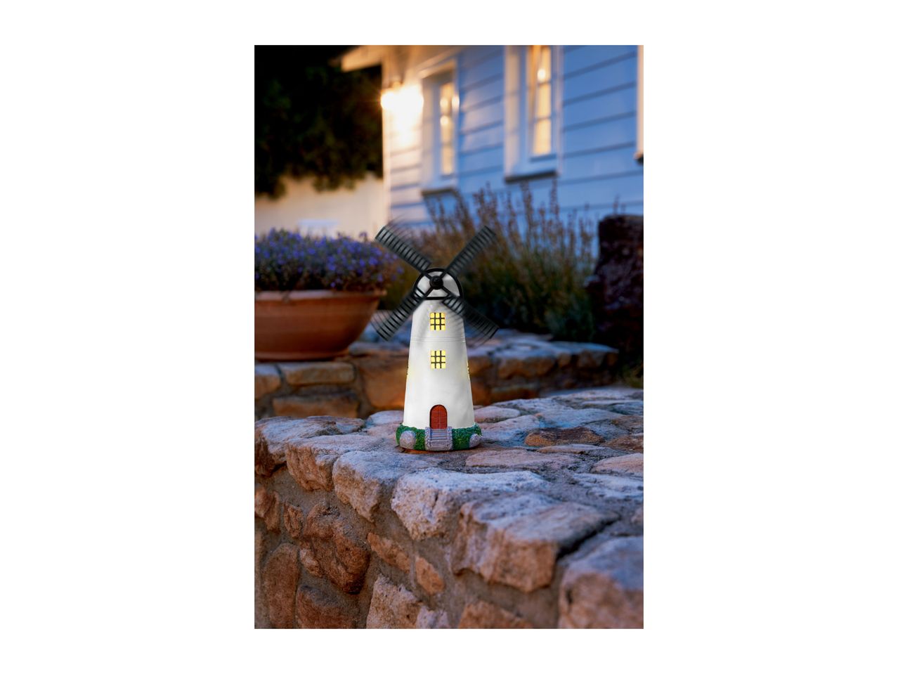 Go to full screen view: Livarno Home Decorative Solar-Powered Light - Windmill - Image 4