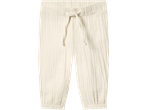 LUPILU hlače od muslina u ekru boji s elastičnim strukom i vezicom.