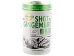 Canette de shot de gingembre bio SoleVita avec pomme et citron.