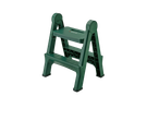 PARKSIDE folding stepladder in dark green plastic.