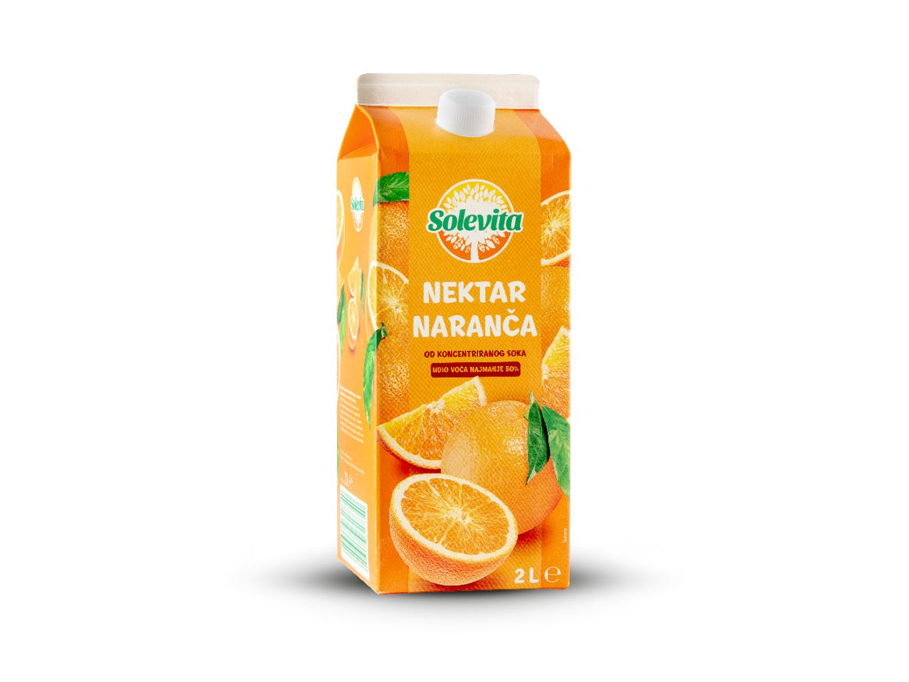Solevita nektar od naranče u kartonskoj ambalaži od 2 litre