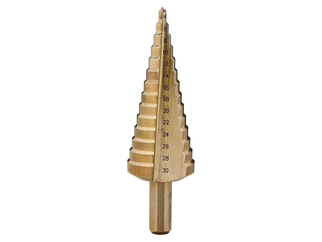 Parkside Performance® laiptinis grąžtas su žymėjimais nuo 4 iki 30 mm.