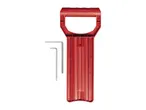Red plastic handle with two hex keys