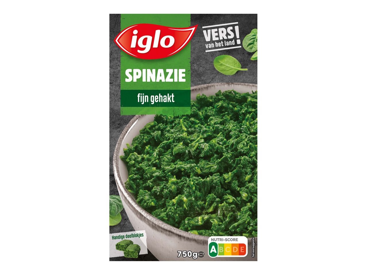 Ga naar volledige schermweergave: Iglo gehakte spinazie - afbeelding 1