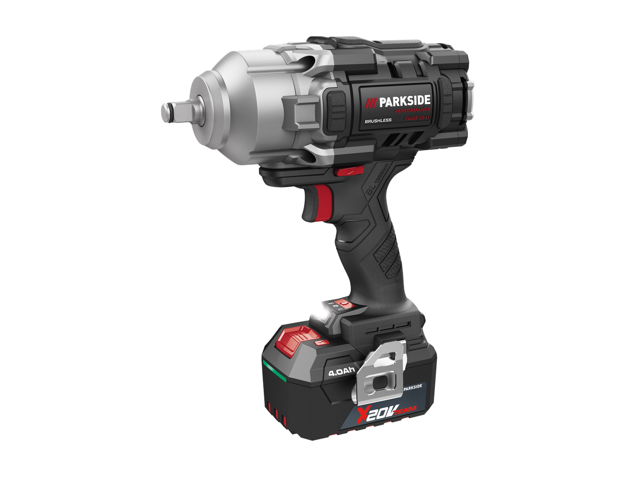 Akumulatorski udarni vijačnik s 4,0 Ah baterijo in brezkrtačnim motorjem.