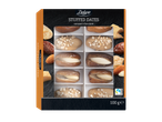 Deluxe įdarytos datulės su karameliniu šokoladu, 100g pakuotė.