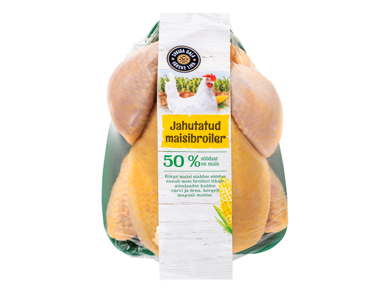 Pakend värsket Svaiga Gala kana rinnafileed.