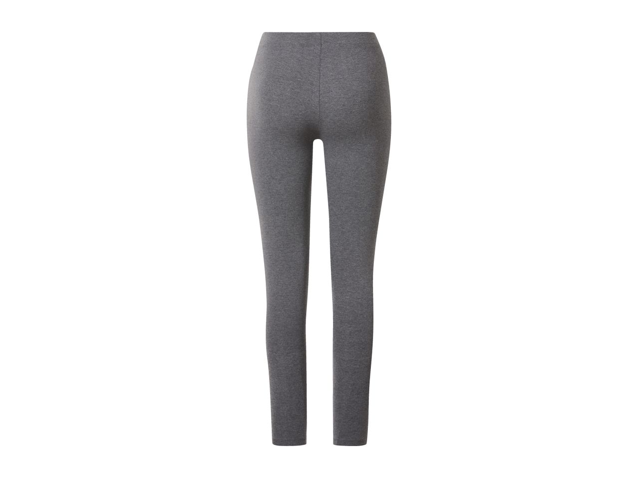 Grey women's leggings, back view
