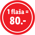 f 1 flasa = 80.-