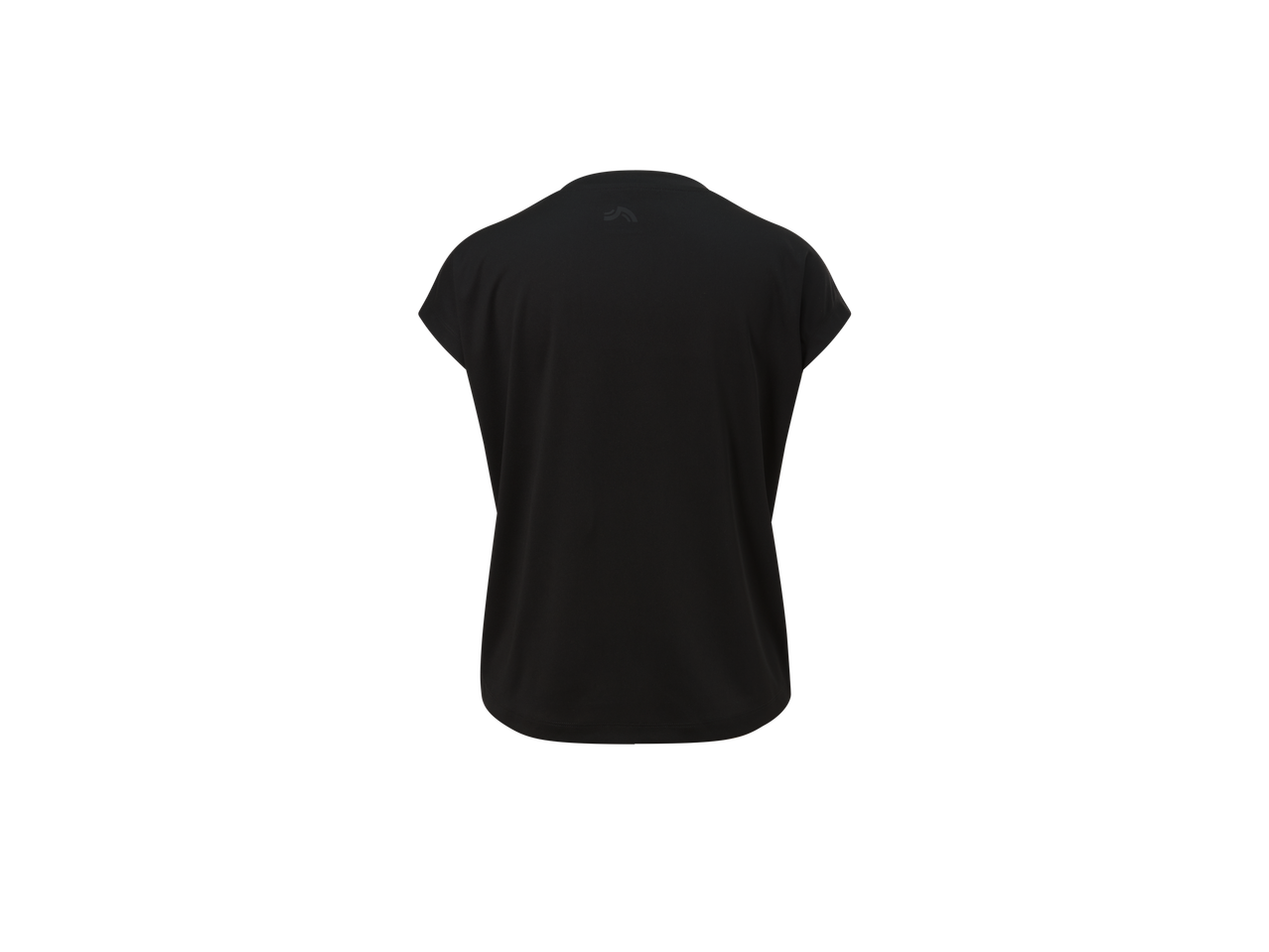 Tricou negru pentru femei, spate.