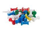A pile of colorful pushpins.