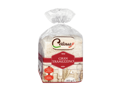 CERTOSSA Pain toast de blé sans croûte (action valable uniquement au Tessin)