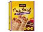 El Tequito Pizza Pocket Chili con Carne: snacks congelados, 3 porções.