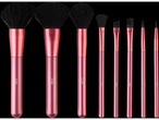 Conjunto de pincéis de maquiagem Cien Beauty rosa.
