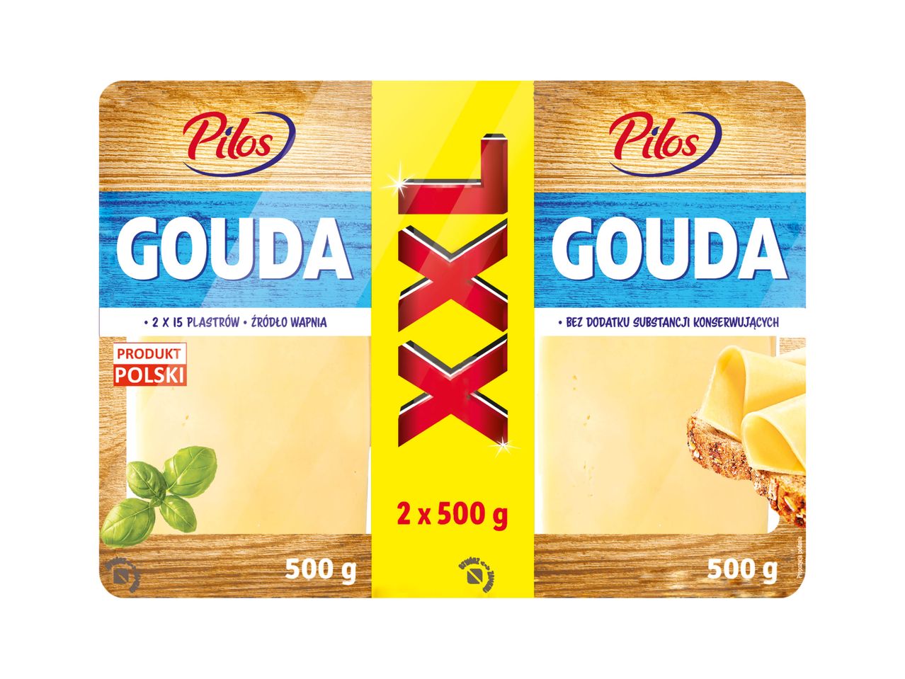 PILOS Ser gouda w plastrach, XXL