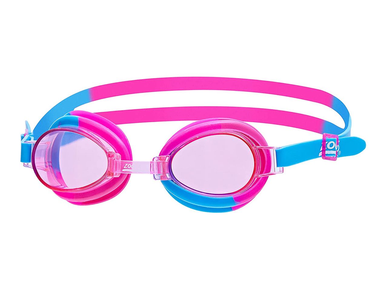 Zoggs swimming goggles, pink and blue.