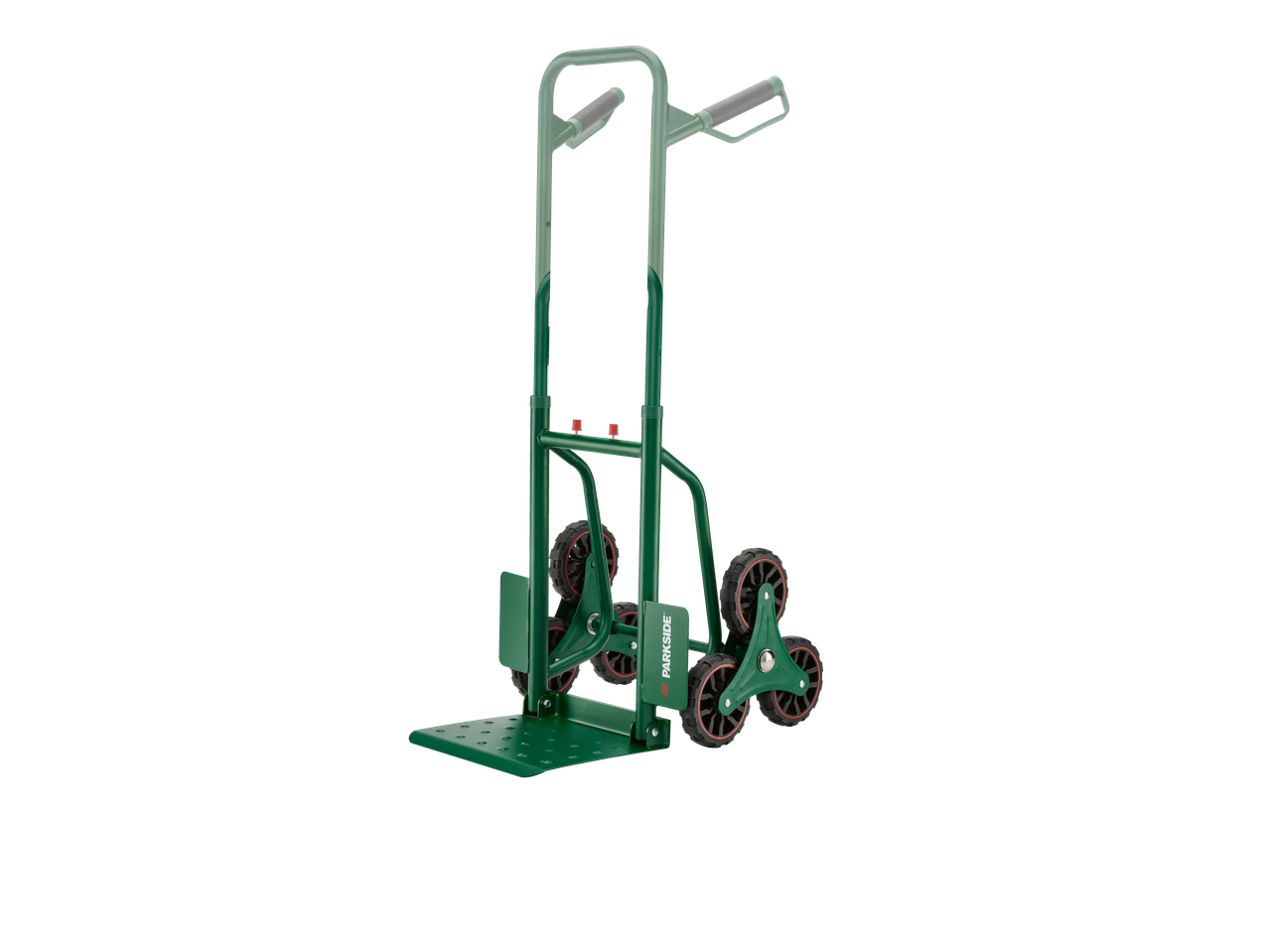 Cărucior verde PARKSIDE pentru scări cu șase roți