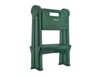 PARKSIDE green plastic folding step stool with a handle