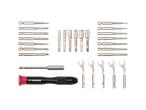 Set de șurubelnițe Parkside cu capete variate.