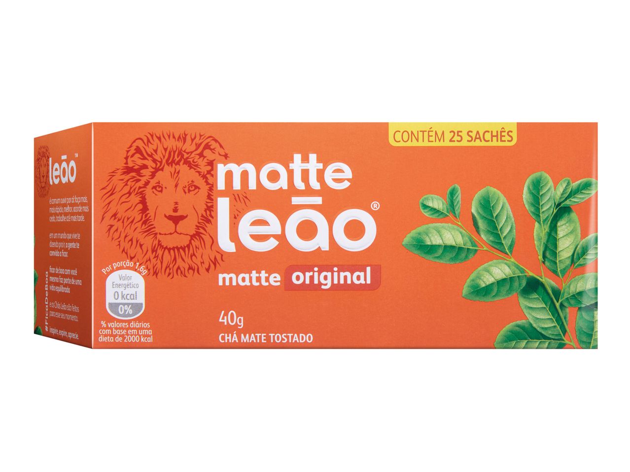 Matte Leão Original Mate tea box.