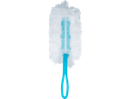 Plumas para limpeza com cabo azul.