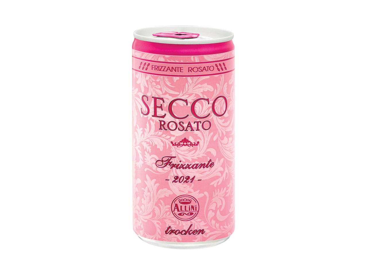 Allini Secco Rosato frizzante 2021 skardinė.
