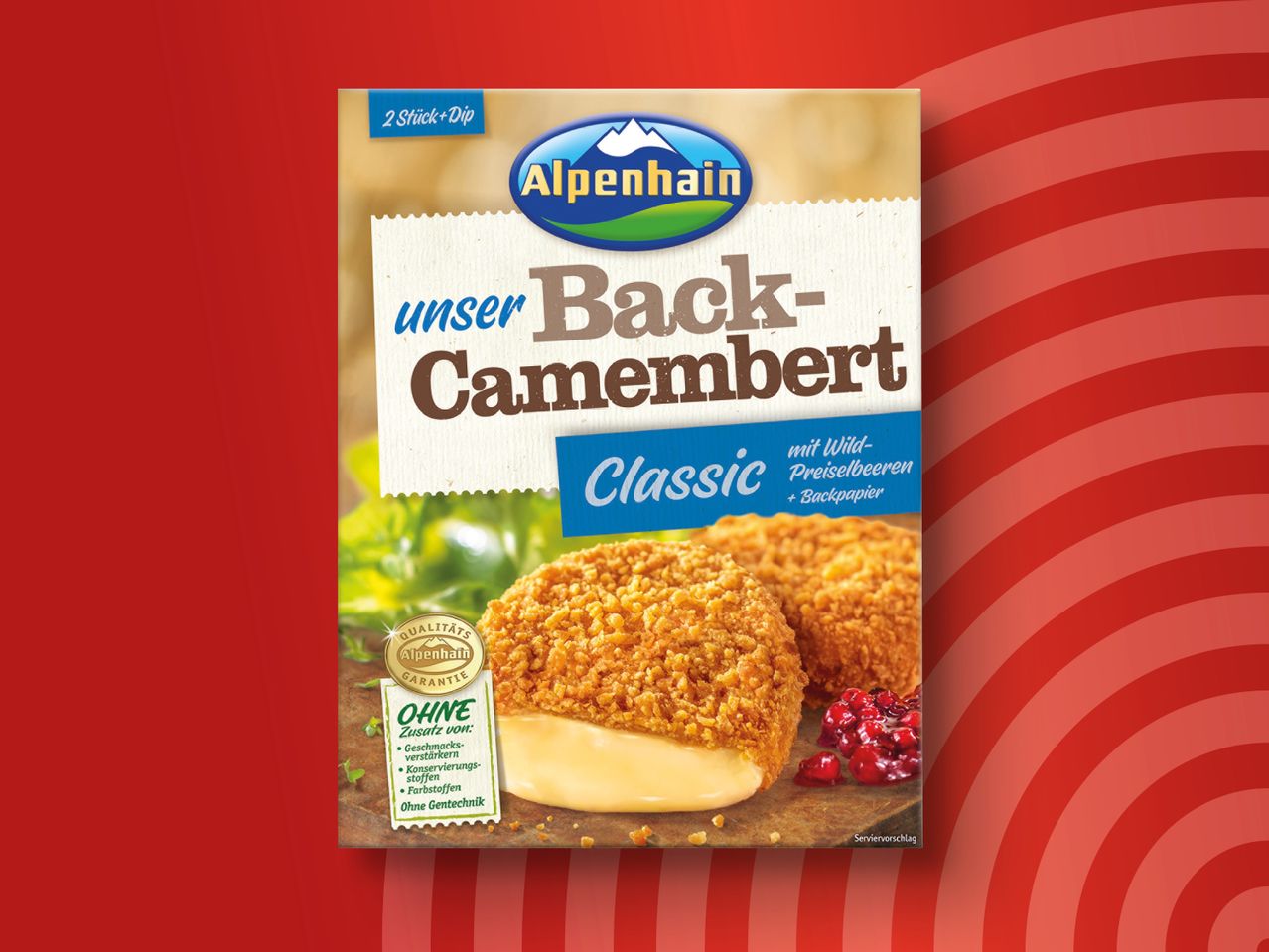 Alpenhain Sticks Back-Camembert/-Mozzarella