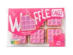 Roze wafeltaartjes met frambozensmaak, Nutri-Score E, 6 stuks, 195g.