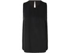 Black sleeveless blouse.